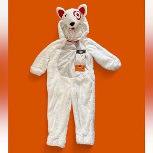 NWT Toddler Hyde & EEK Bullseye Target Dog Halloween Plush Costume Size 2T-3T